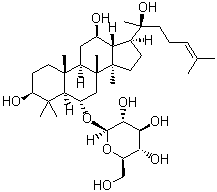 人参皂甙 Rh1分子式结构图