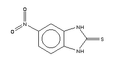 2-巯基-5-硝基苯并咪唑分子式结构图