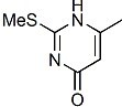 6-甲基-4-羟基-2-甲硫基嘧啶分子式结构图