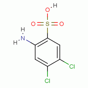 3,4-二氯苯胺-6-磺酸分子式结构图