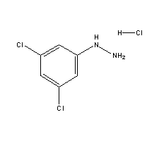 3,5-二氯苯肼盐酸盐分子式结构图