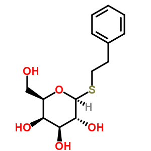 2-苯乙基-Β-D-半乳糖苷分子式结构图