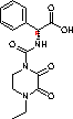 N-乙基双氧哌嗪酰氨苯乙酸分子式结构图