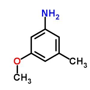 3-甲氧基-5-甲基苯胺分子式结构图