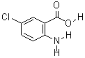 5-氯-2-氨基苯甲酸分子式结构图