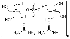 四羟甲基硫酸磷脲缩体分子式结构图