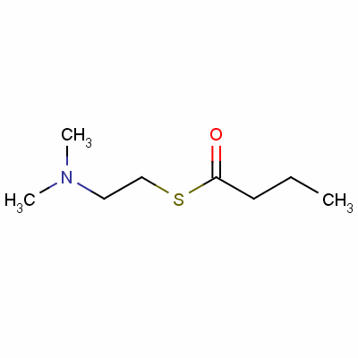 S-丁酰基硫代胆碱分子式结构图