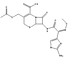 头孢噻肟分子式结构图