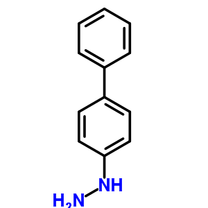 联苯-4-基肼分子式结构图