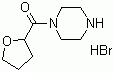 1-(2-四氢呋喃甲酰基)哌嗪氢溴酸盐分子式结构图