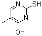 4-羟基-2-巯基-5-甲基嘧啶分子式结构图