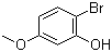 2-溴-5-甲氧基苯酚分子式结构图