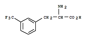 3-三氟甲基-DL-苯丙氨酸分子式结构图