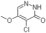 4-氯-5-甲氧基哒嗪-3(2H)-酮分子式结构图