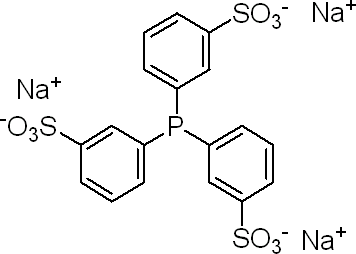 三(3-磺酰苯基)磷三钠盐水合物分子式结构图