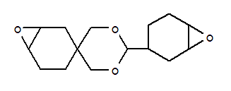 2-(3,4-环氧环己基)-5,5-螺(3,4-环氧环己基)-1,3-二氧六环的均聚物分子式结构图