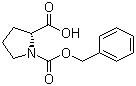 N-苄氧羰基-D-脯氨酸分子式结构图