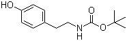 N-Boc-酪胺分子式结构图