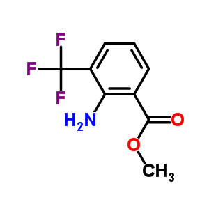 2-氨基-3-三氟甲基苯甲酸甲酯分子式结构图