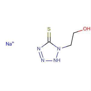 1-(2-羟乙基)-5-巯基-1H-四氮唑钠盐分子式结构图