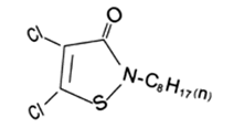 4,5-二氯-N-辛基-4-异噻唑啉-3-酮分子式结构图