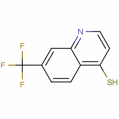 7-三氟甲基-4-硫醇喹啉分子式结构图