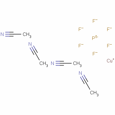 六氟磷酸四乙腈铜分子式结构图