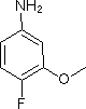 3-甲氧基-4-氟苯胺分子式结构图