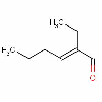 2-乙基己烯醛分子式结构图