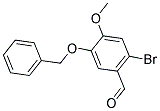 2-溴-4-甲氧基-5-苄氧基苯甲醛分子式结构图