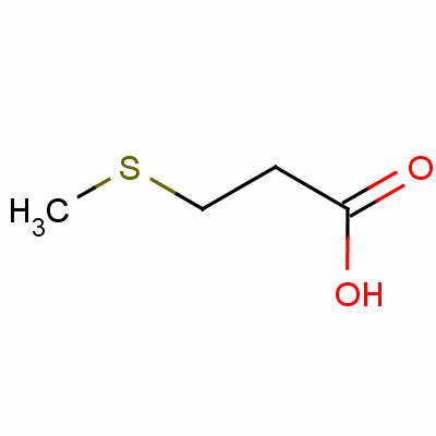 3-(甲硫基)丙酸分子式结构图