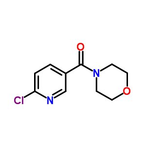 4-[(6-氯-3-吡啶基)羰基]吗啉分子式结构图