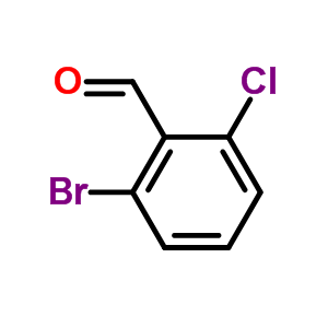 2-氯-6-溴苯甲醛分子式结构图