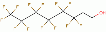 1H,1H,2H,2H-全氟辛醇分子式结构图