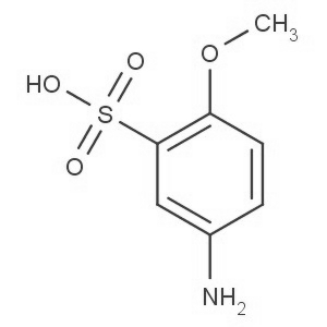 对氨基苯甲醚-2-磺酸分子式结构图