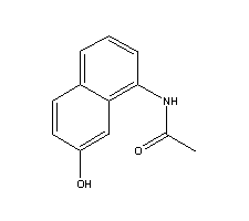 1-乙酰氨基-7-萘酚分子式结构图