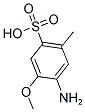 3-氨基-4-甲氧基甲苯-6-磺酸分子式结构图