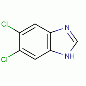 5,6-二氯-1H-苯并咪唑分子式结构图