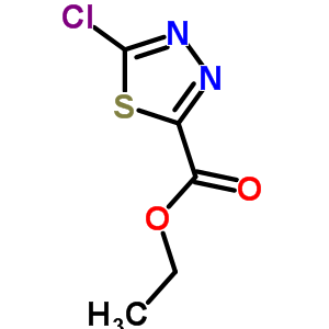 5-氯-1,3,4-噻二唑-2-羧酸乙酯分子式结构图