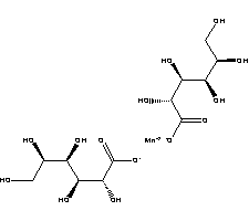 葡萄糖酸锰分子式结构图