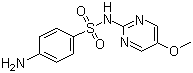 磺胺对甲氧嘧啶分子式结构图