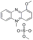 1-甲氧基-5-甲基吩嗪硫酸甲酯盐分子式结构图