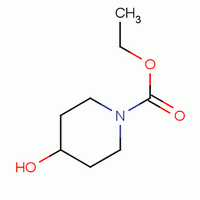 4-羟基哌啶-1-甲酸乙酯分子式结构图