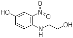 3-硝基-N-(2-羟乙基)-4-氨基苯酚分子式结构图