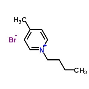 1-丁基-4-甲基吡啶溴盐分子式结构图