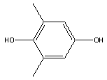 2,6-二甲基对苯二酚分子式结构图