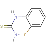 1-(2-氟苯基)-2-硫脲分子式结构图