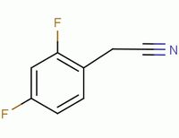 2,4-二氟苯乙腈分子式结构图