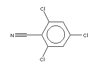 2,4,6-三氯苯甲腈分子式结构图