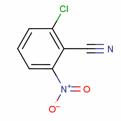 2-氯-6-硝基苯甲腈分子式结构图